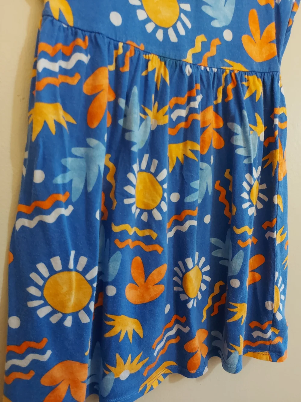 Old Navy Blue Sun & Floral Print Cotton Sun Dress – Size 5T EUC - Picture 8 of 16